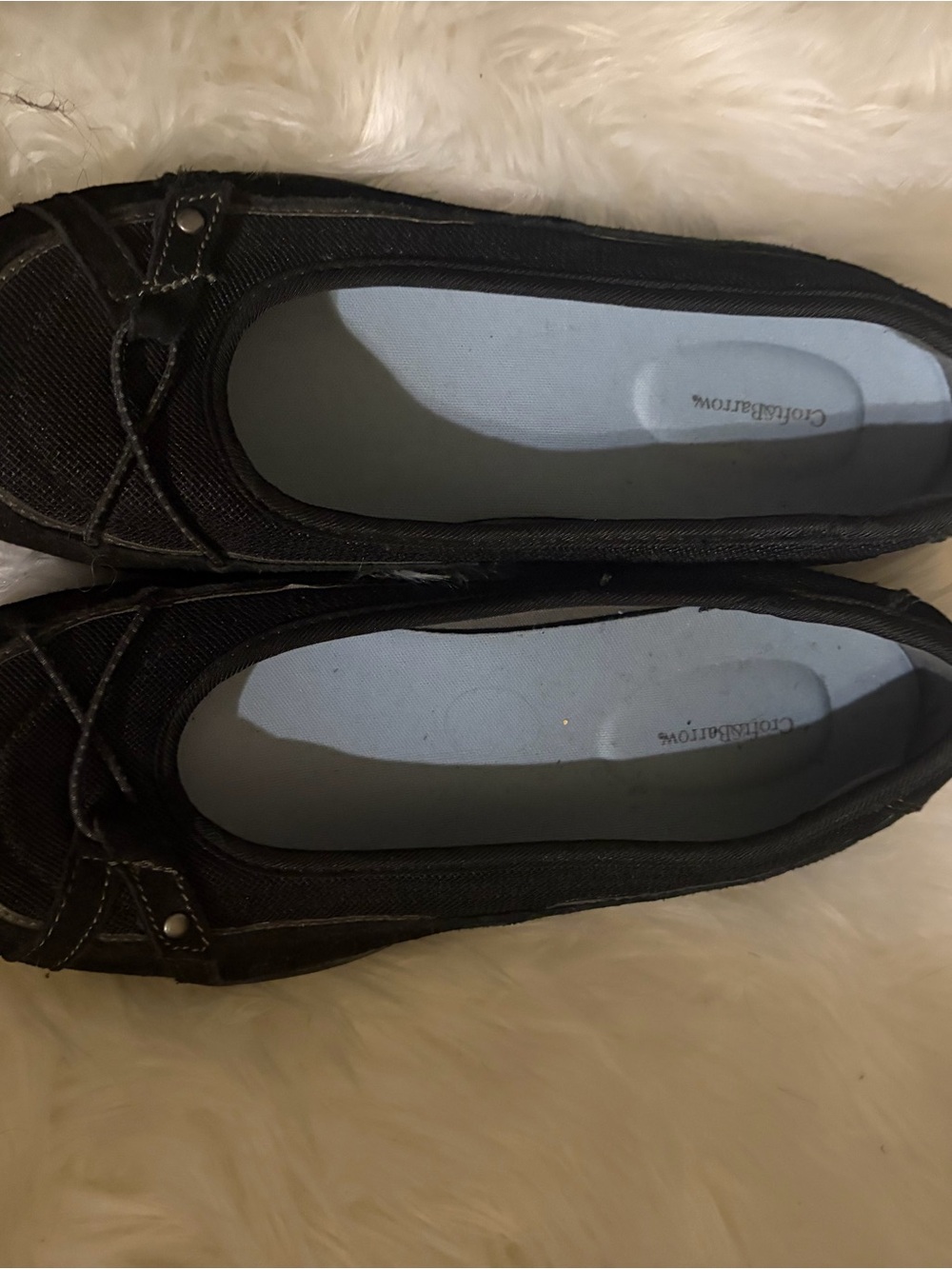 croft & barrow Black Slip-On Ballet Flats
